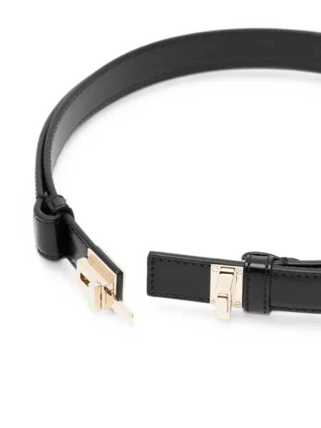 Cu centură curea Tom Ford din piele negru