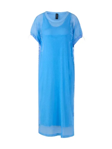 Rochie midi Marccain plasă albastru