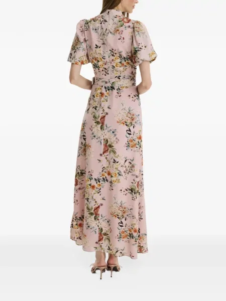 Rochie maxi Moos Studio cu model floral cu imagine roz