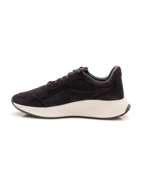 Sneakersy Boss skórzane niebieskie
