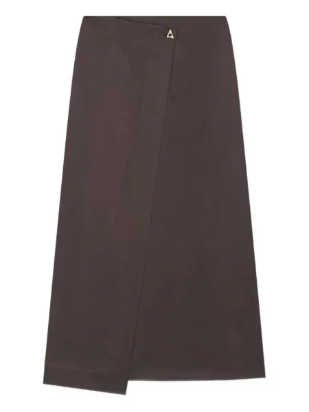 Spódnica áeron asymetryczna brązowa