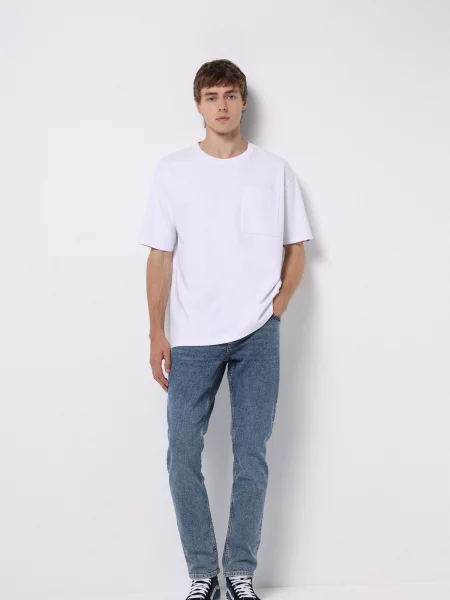 Джинси Colin’s світло-синій комбінований верх сині