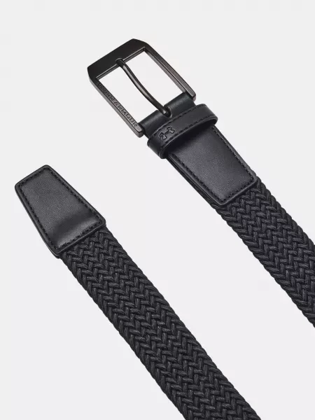 Pánsky opasok Under Armour M Braided Golf Belt čierna