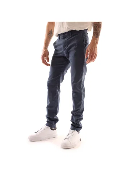 Pantaloni Tommy Hilfiger albastru