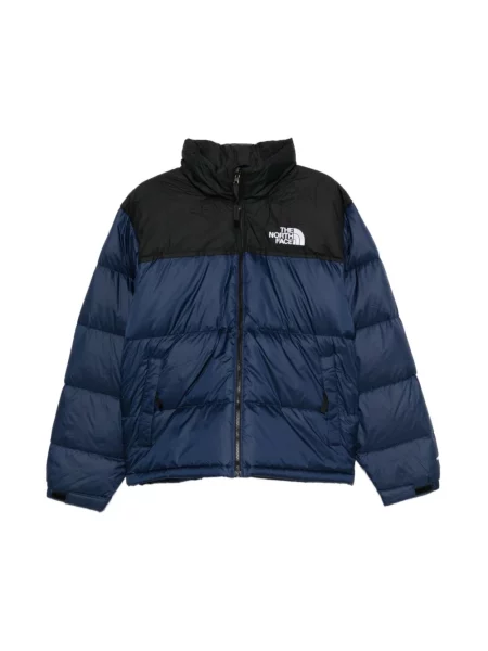 Kurtka puchowa The North Face retro niebieska