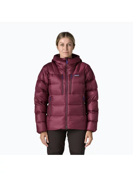 Geacă cu puf pentru femei Patagonia Durable Down Hoody berry fig