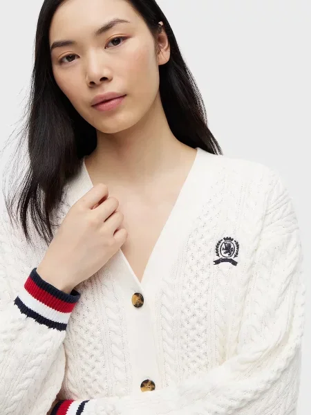 Кардиган Tommy Jeans білий