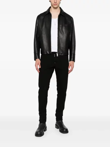 Geanta de piele Second/layer negru