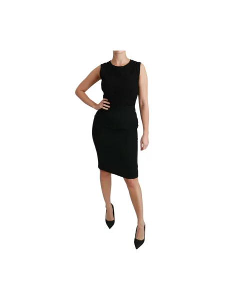 Sukienka ołówkowa Dolce And Gabbana czarna