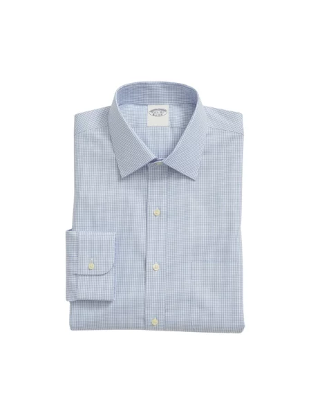 Koszula Brooks Brothers z twillu niebieska