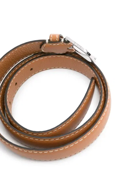 Iš natūralios odos diržas Toteme ruda