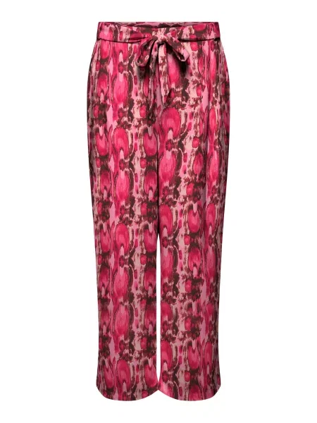 ONLY Carmakoma Pantaloni CARSHILLA maro magenta roz