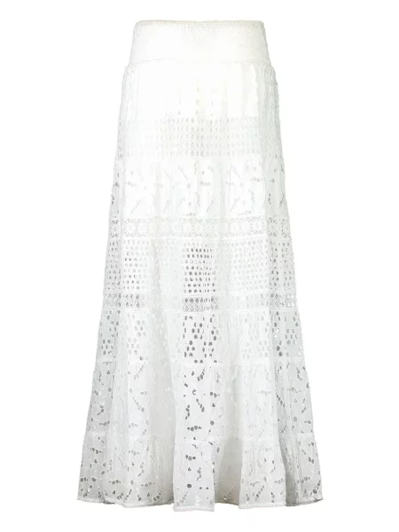 Fusta maxi Temptation Positano alb
