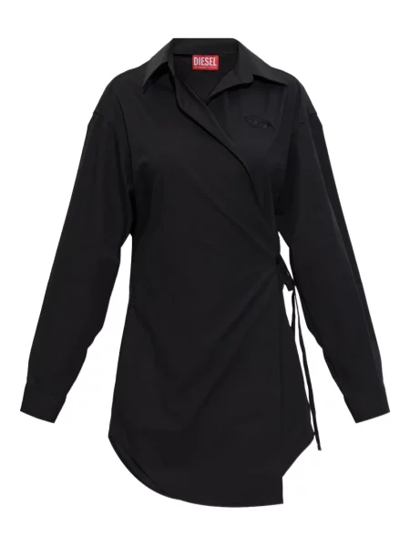 Siuvinėtas apvynioti kostiumas suknele Diesel juoda