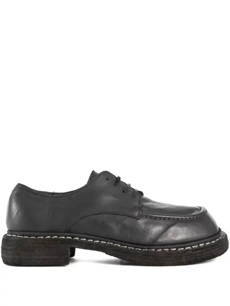 Кожени обувки в стил дерби Guidi черно