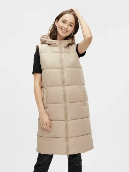 PIECES Vestă Bee pudră roz