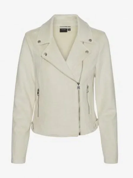 VERO MODA Geacă de primăvară-toamnă JOSE kitt alb