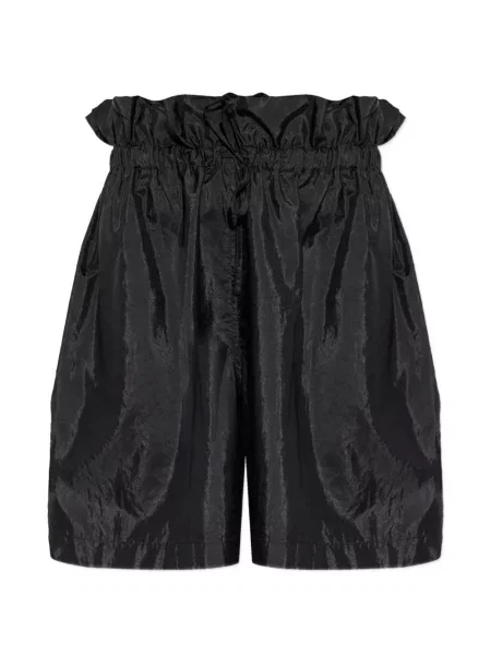 Pantaloni scurți Jil Sander cu volane negru