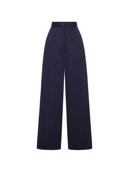 Pantaloni Adam Lippes albastru