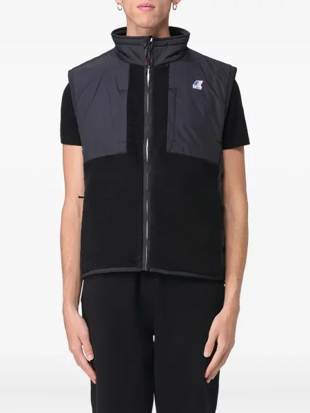 Vestă K-way din fleece negru