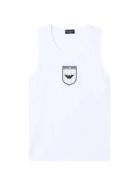 Cămașă Emporio Armani cu autograf alb