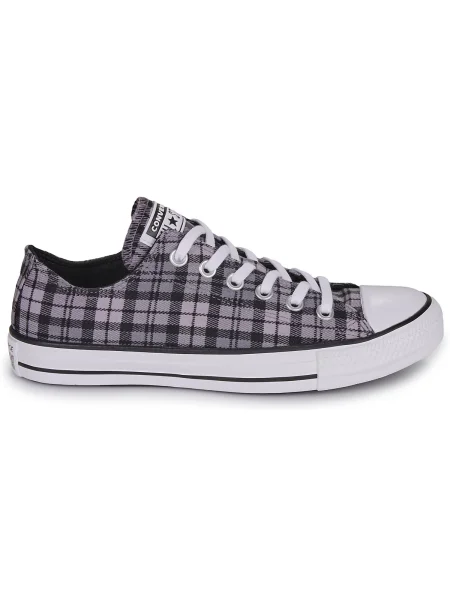 Kockované tenisky Converse Chuck Taylor All Star sivá