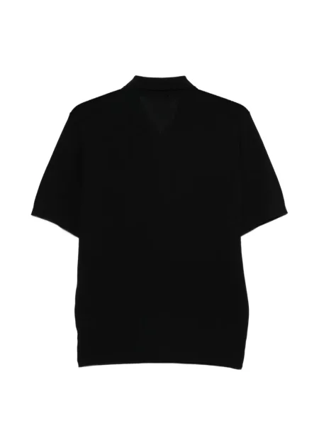 Tricou polo Kangra tricotate negru