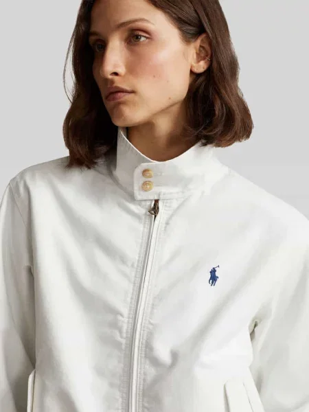 Kurtka blouson z czystej bawełny w kroju regular fit Polo Ralph Lauren biała