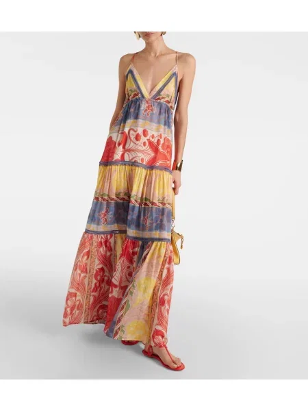 Rochie maxi Etro de mătase de costum