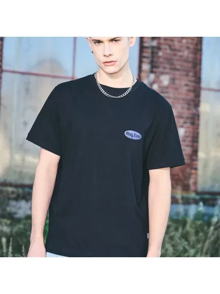 Cropp Футболка оздоблена вишивкою чорний