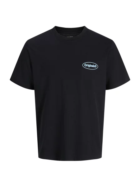 JACK & JONES Tricou crem / albastru pastel / roșu pepene negru