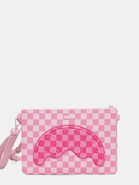 Sprayground klasična torbica iz umetnega usnja roza