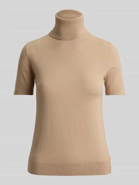 T-shirt o kroju slim fit z dodatkiem jedwabiu model RESEDA' Lauren Ralph Lauren