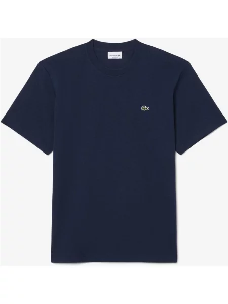 Koszulka z krótkim rękawem lacoste Heavy Cotton Jersey granatowy XS niebieski