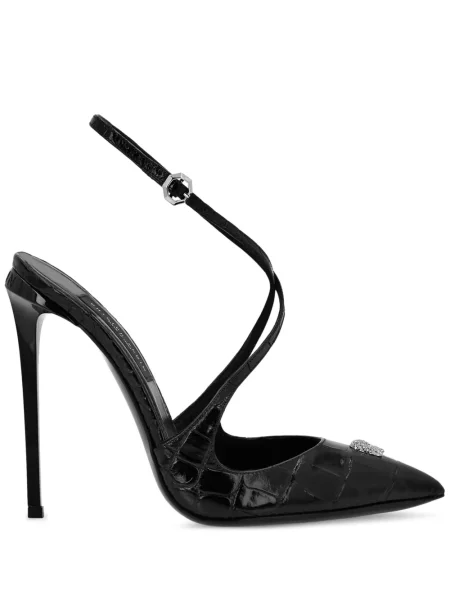 Pantofi cu toc Philipp Plein cu imagine negru