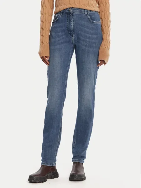 Marella Jeans hlače Skinny Fit modra