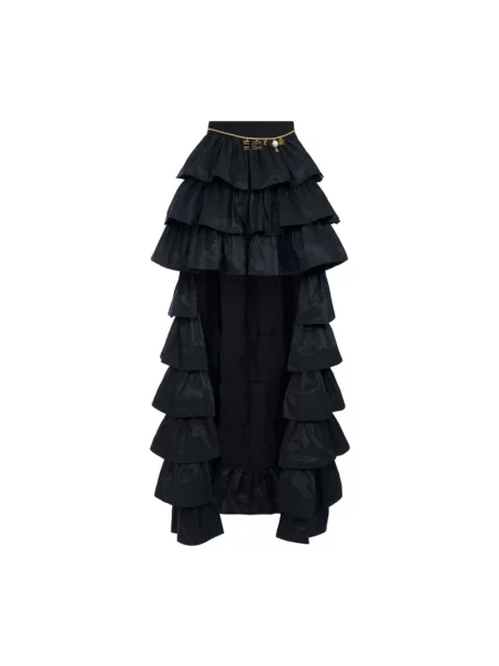Spódnica maxi Elisabetta Franchi czarna