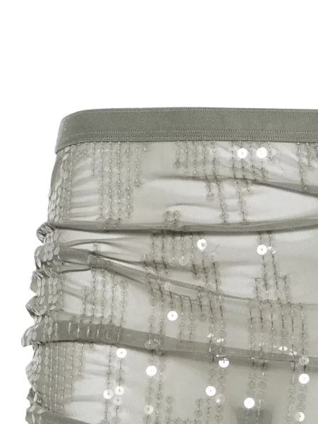 Fusta maxi Rick Owens Lilies cu paiete verde