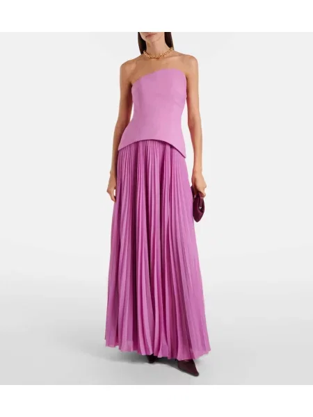 Rochie Solace London plisată roz