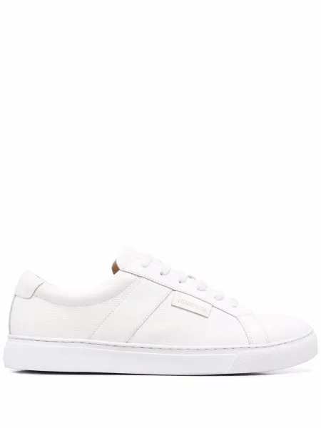 Sneakerși Billionaire din piele alb