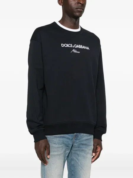 Hanorac Dolce & Gabbana cu broderie albastru
