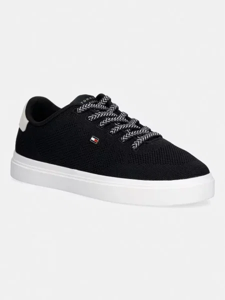 Tommy Hilfiger TH pentru femei CUPSOLE KNIT sneakers pentru femei negru
