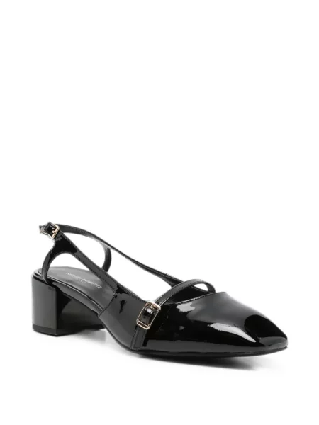 Pantofi cu toc Sergio Moretti Firenze cu cataramă slingback negru