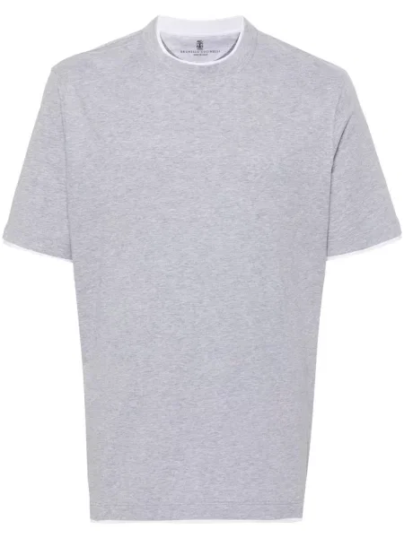 Tricou Brunello Cucinelli gri