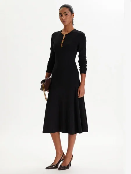 KARL LAGERFELD Rochie tricotată negru