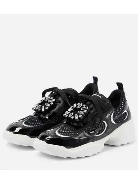 Sneakerși Roger Vivier din piele negru