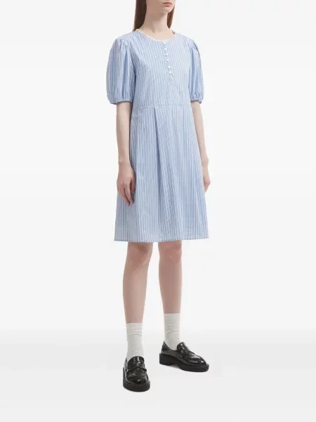 Rochie mini B+ab cu dungi de costum albastru