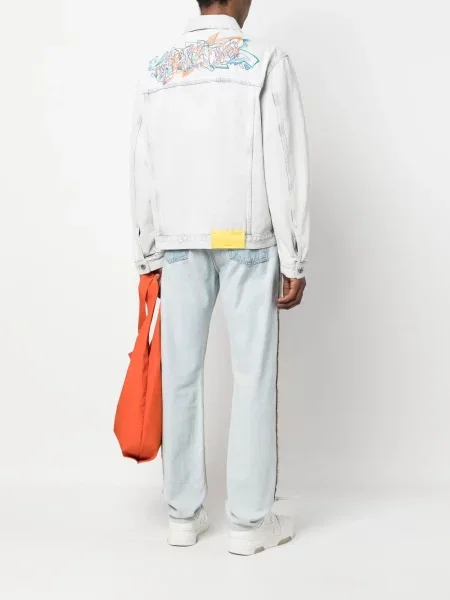 Džínová bunda Off-white bílá