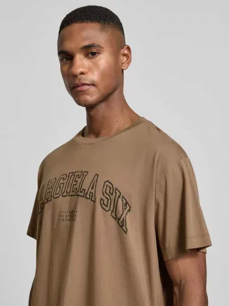 T-shirt o kroju regular fit z nadrukiem z logo Mm6 Maison Margiela