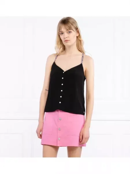 Felső Tommy Jeans fekete